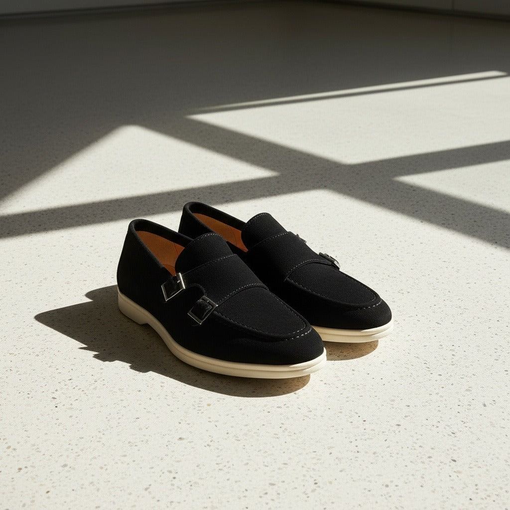 Double Buckle Loafers