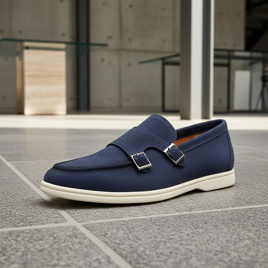 Double Buckle Loafers