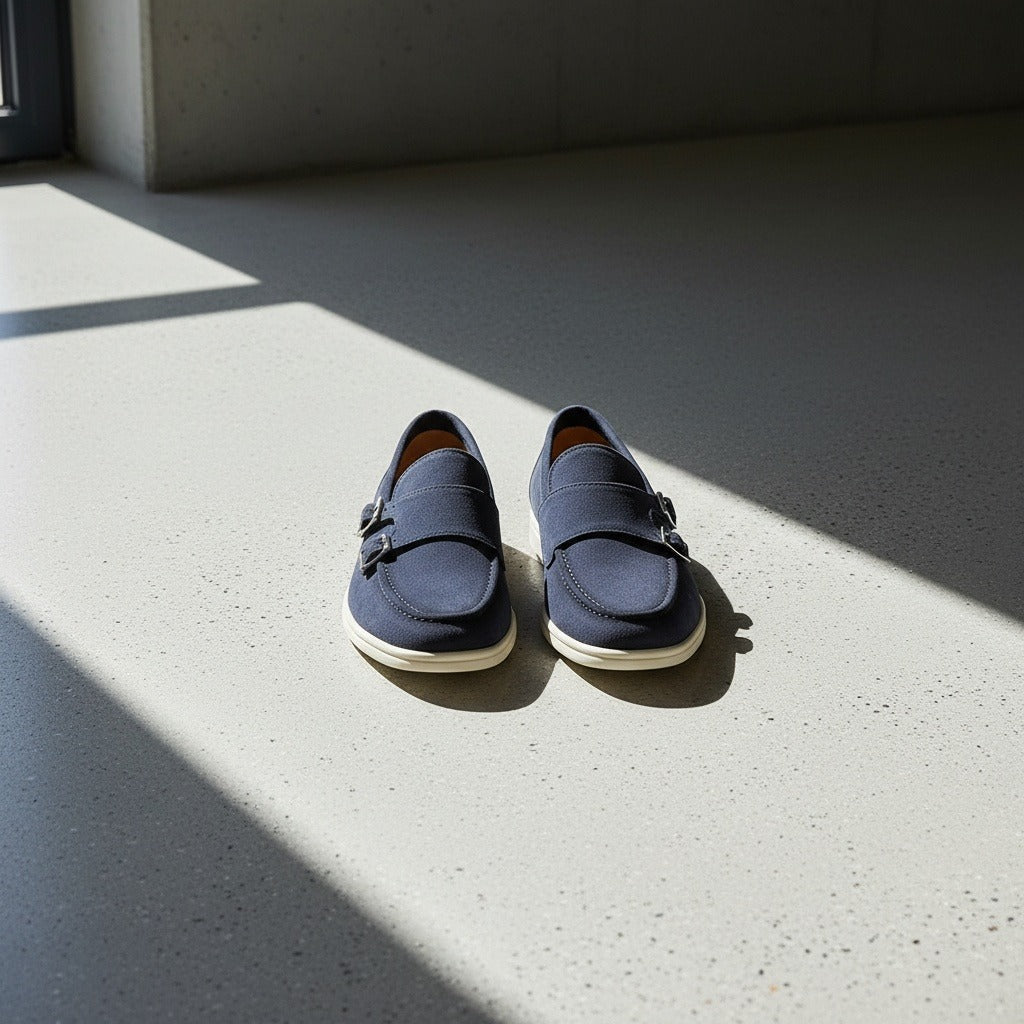 Double Buckle Loafers