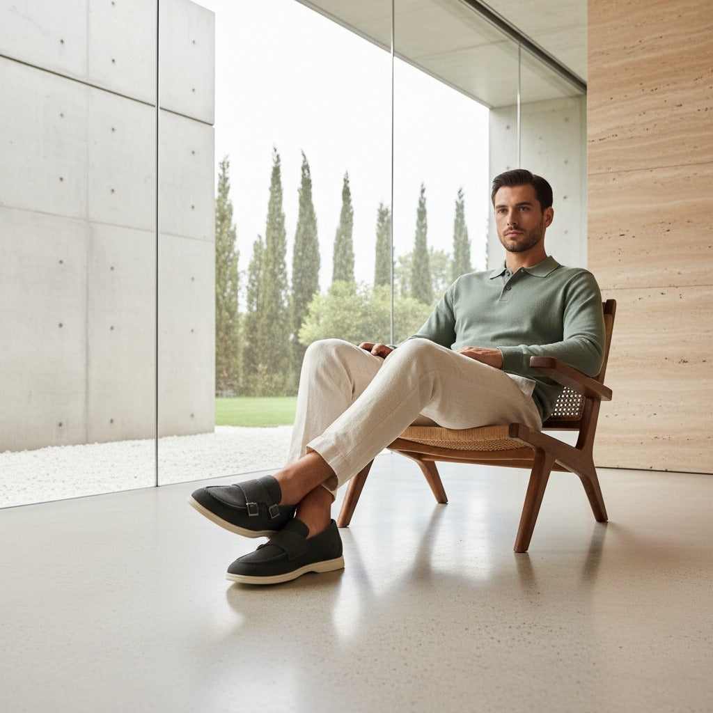 Double Buckle Loafers