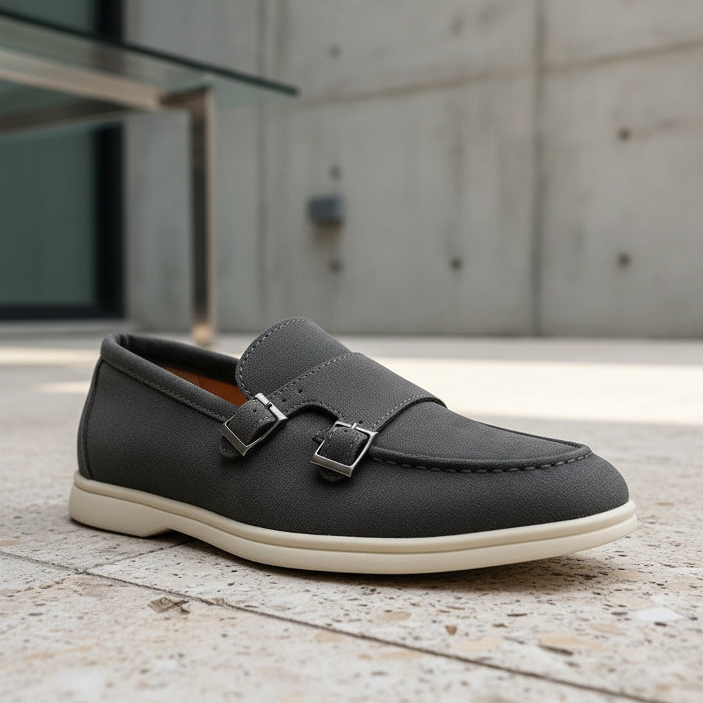 Double Buckle Loafers