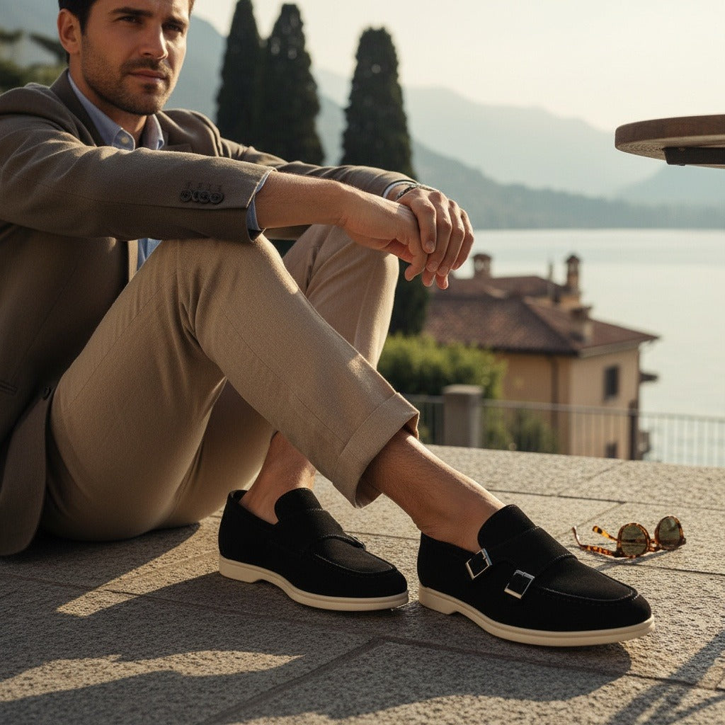 Double Buckle Loafers