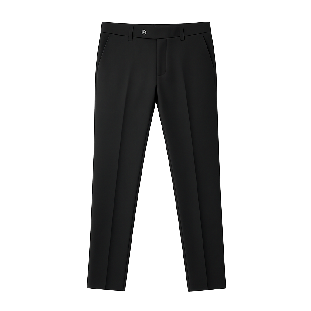 Mens Black Suit Trousers