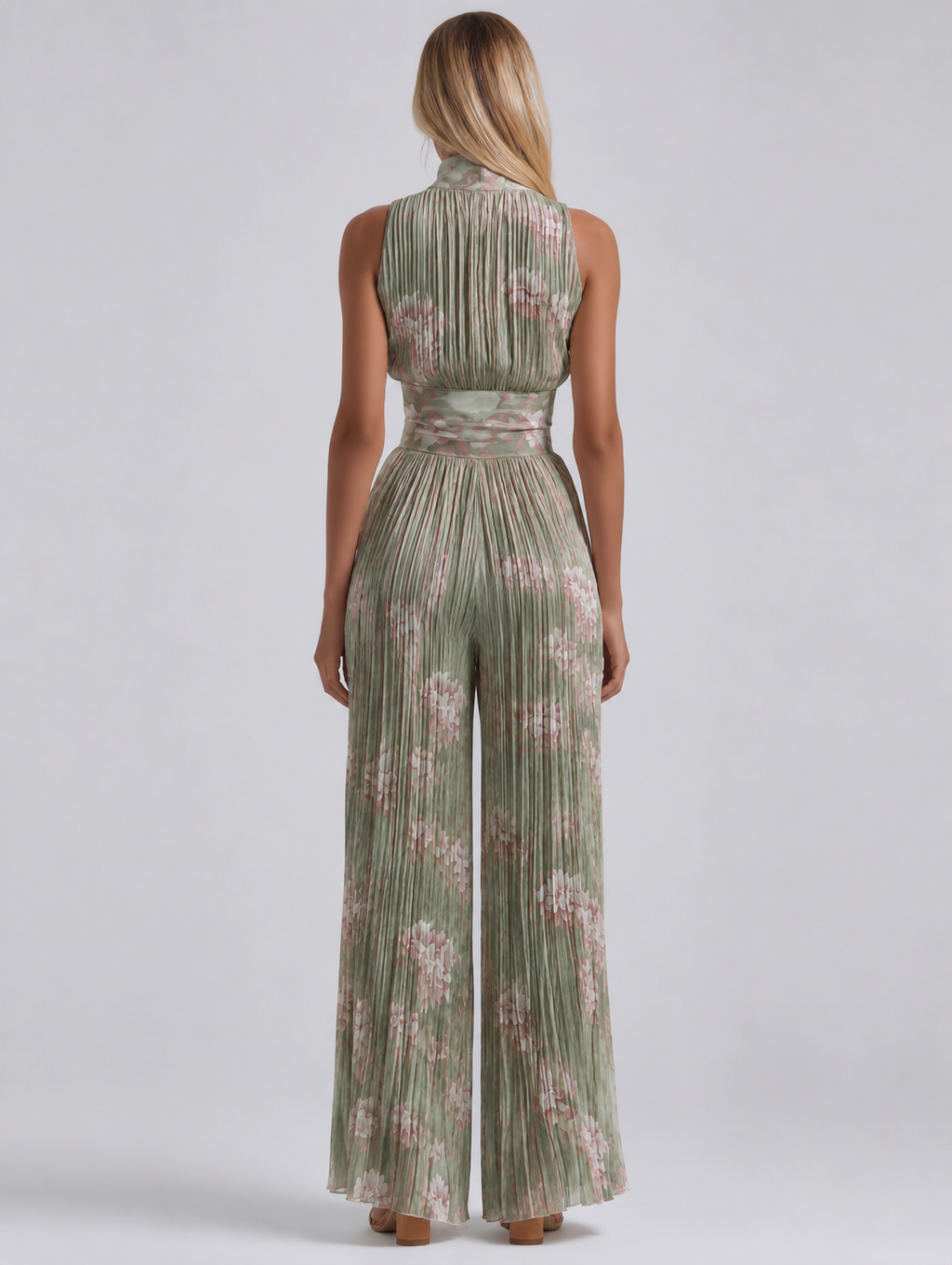 Amelia | V-Neck Chiffon Jumpsuit