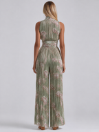 Amelia | V-Neck Chiffon Jumpsuit