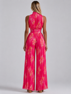 Amelia | V-Neck Chiffon Jumpsuit