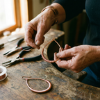 Uma | Wire-Wrapped Copper Teardrop Earrings