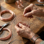 Camille | Copper Wire Hand Spiral Cuff