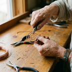 Grace | Hand-Coiled Copper Spiral Pendant Necklace
