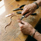 Lucia | Hand-Coiled Copper Spiral Anklet