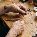 Faye | Woven Braid Copper Anklet