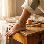 Rosa | Hand-Formed Copper Link Anklet