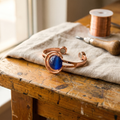 Tessa | Stone-Set Copper Orbital Cuff Bracelet