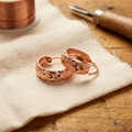 Zara | Hand-Engraved Copper Star Earrings
