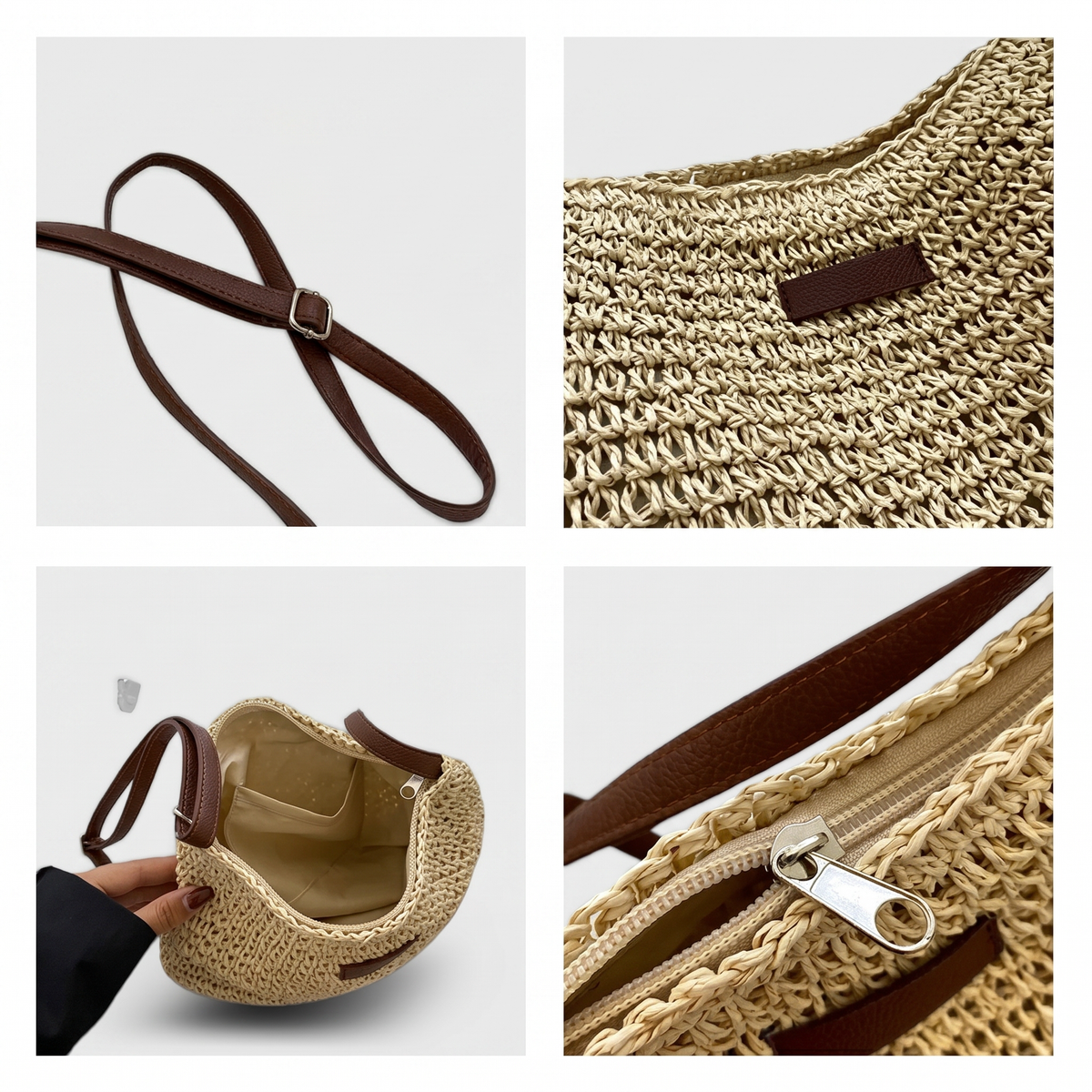 Simona | Woven Shoulder Bag