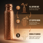 Whitney | Hand-Hammered Pure Copper Water Bottle