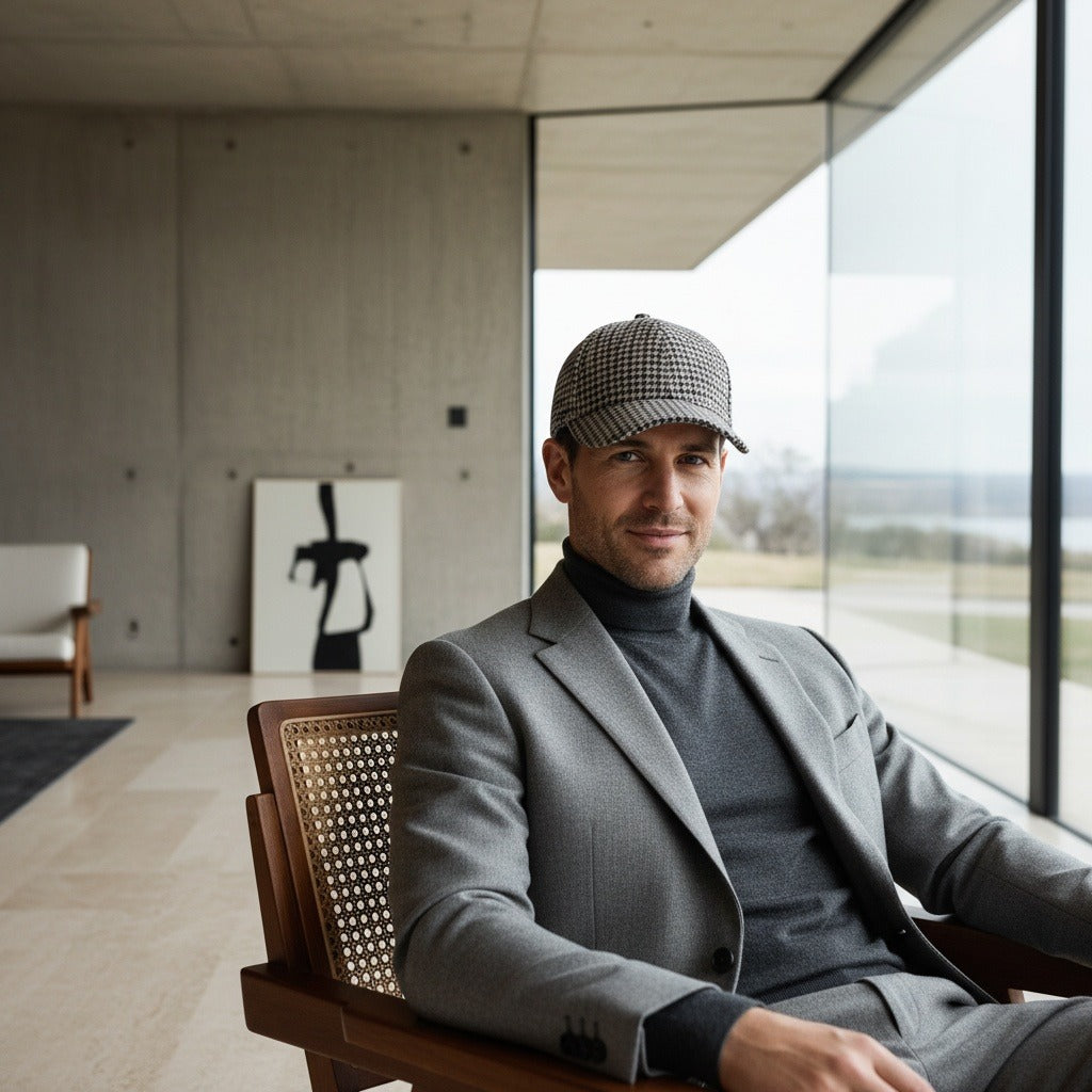 Houndstooth Cap