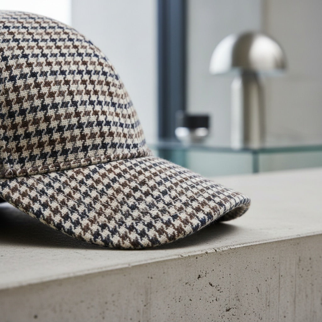 Houndstooth Cap