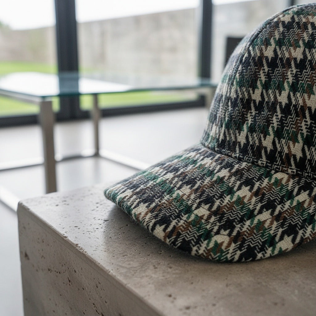 Houndstooth Cap