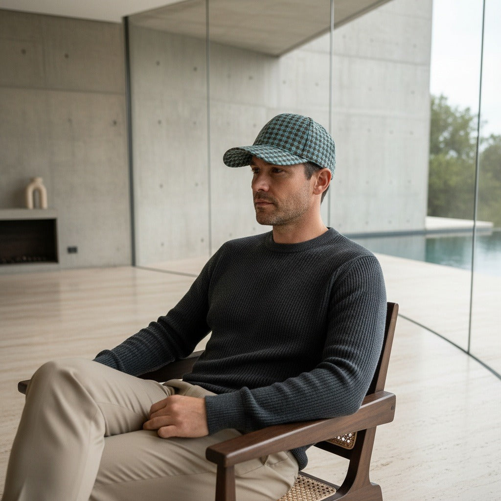 Houndstooth Cap