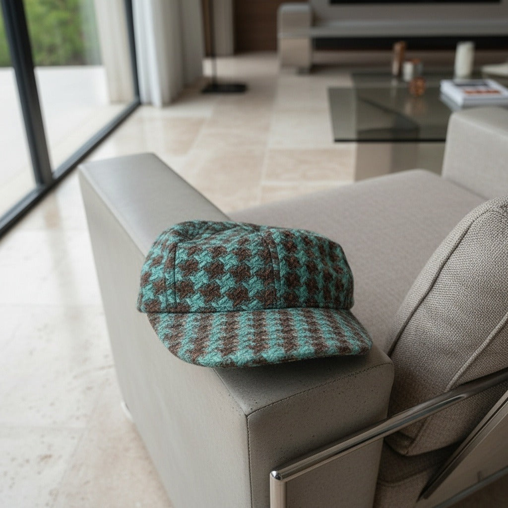 Houndstooth Cap