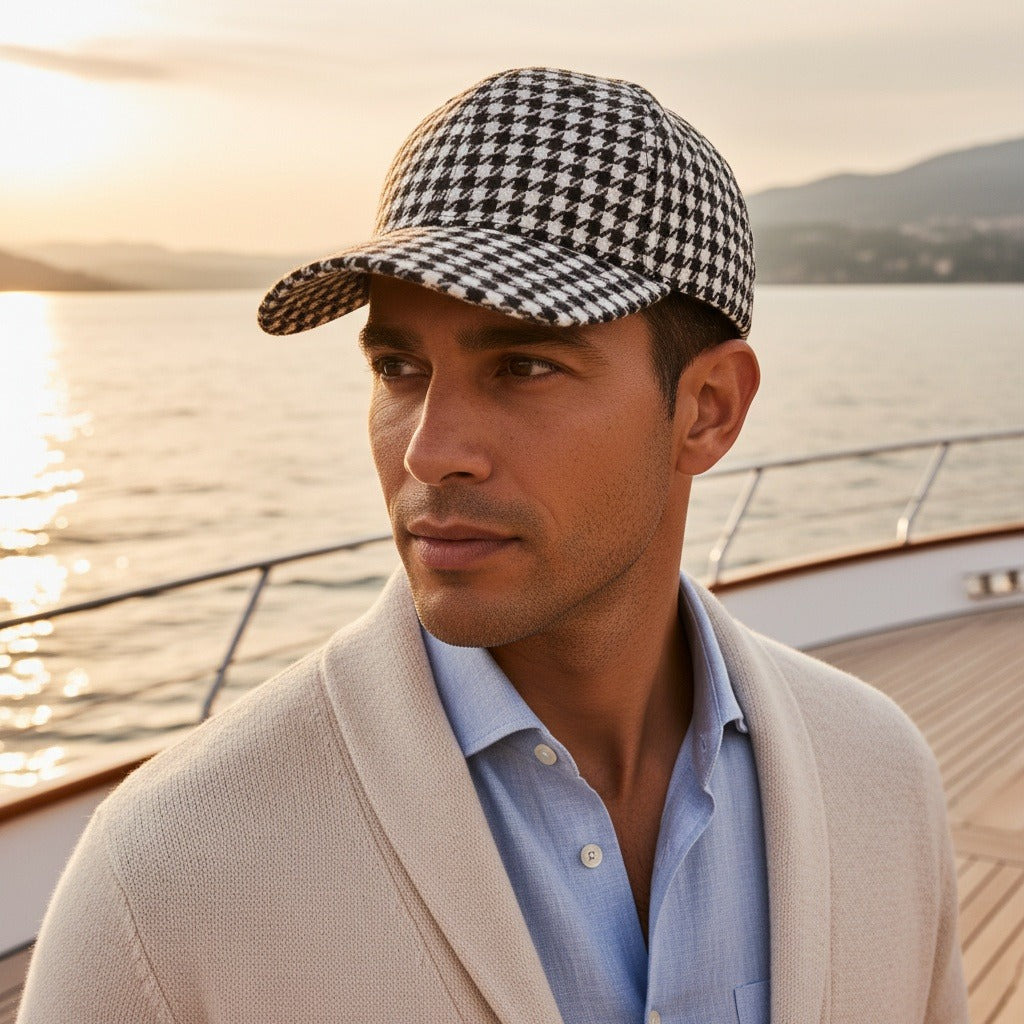 Houndstooth Cap