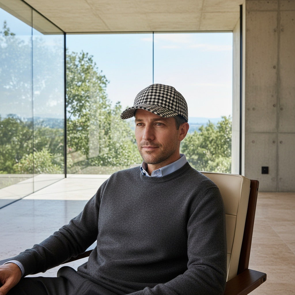 Houndstooth Cap