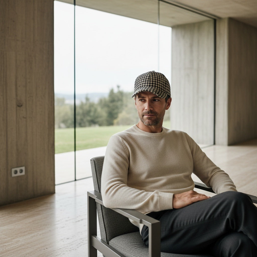 Houndstooth Cap