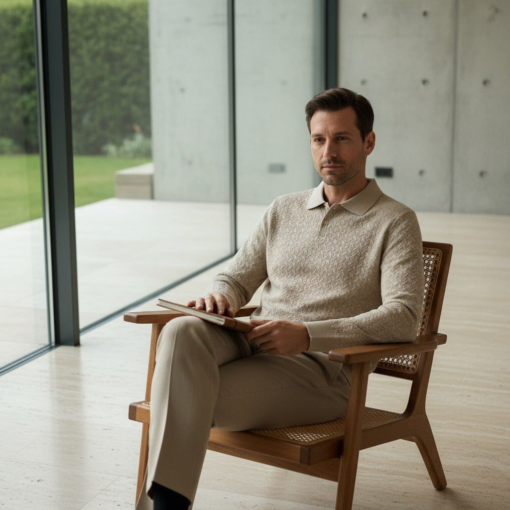 Long Sleeve Textured Shirt