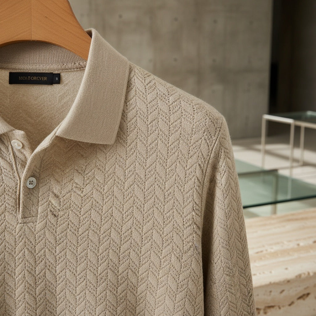Long Sleeve Textured Shirt