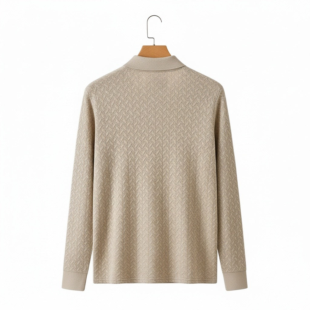 Long Sleeve Textured Shirt