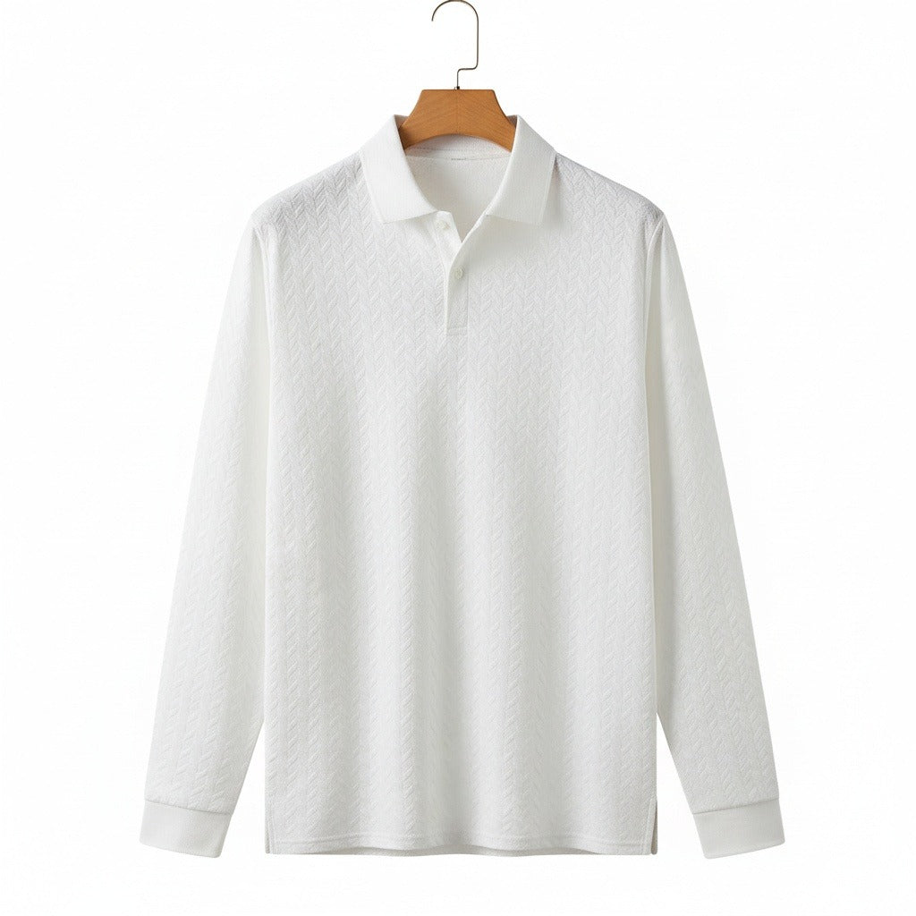 Long Sleeve Textured Shirt