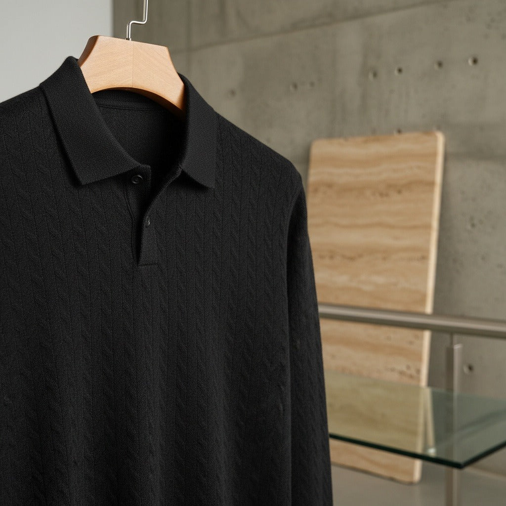 Long Sleeve Textured Shirt