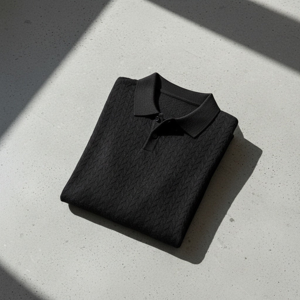 Long Sleeve Textured Shirt