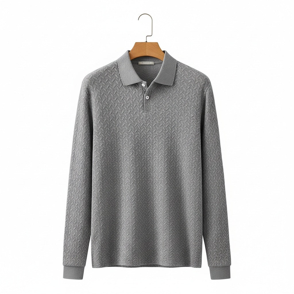Long Sleeve Textured Shirt