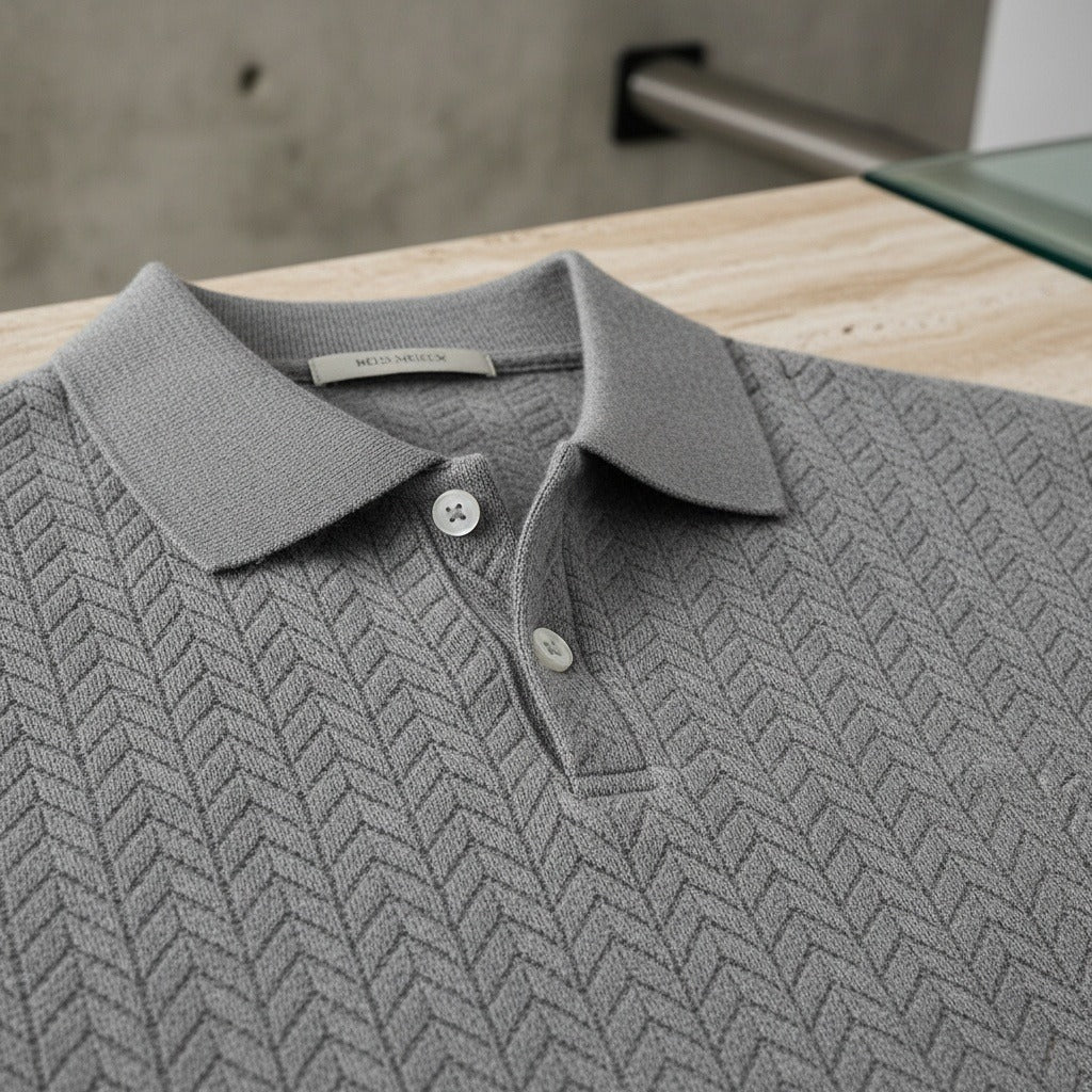 Long Sleeve Textured Shirt