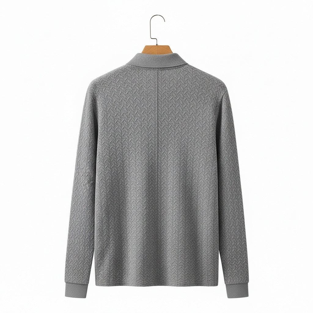 Long Sleeve Textured Shirt