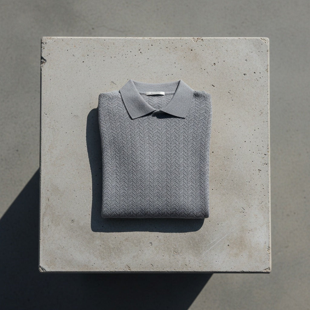 Long Sleeve Textured Shirt