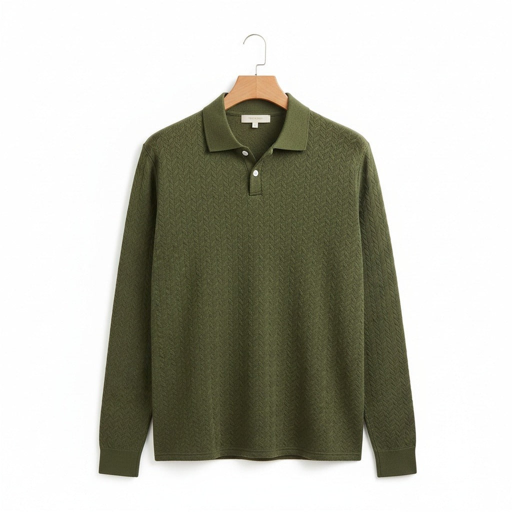 Long Sleeve Textured Shirt