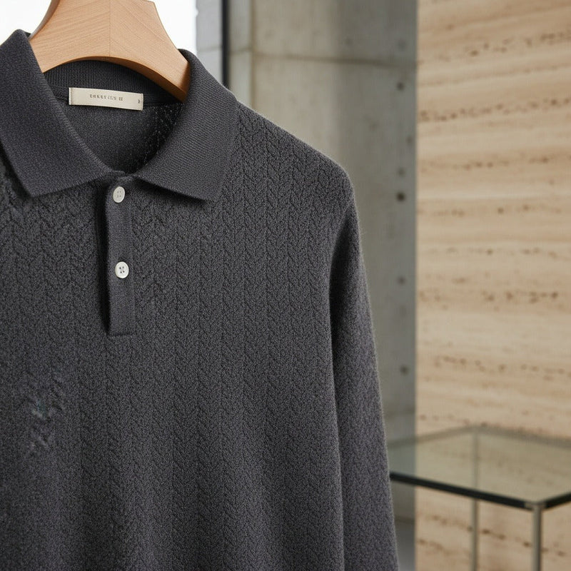 Long Sleeve Textured Shirt