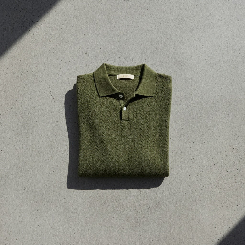 Long Sleeve Textured Shirt