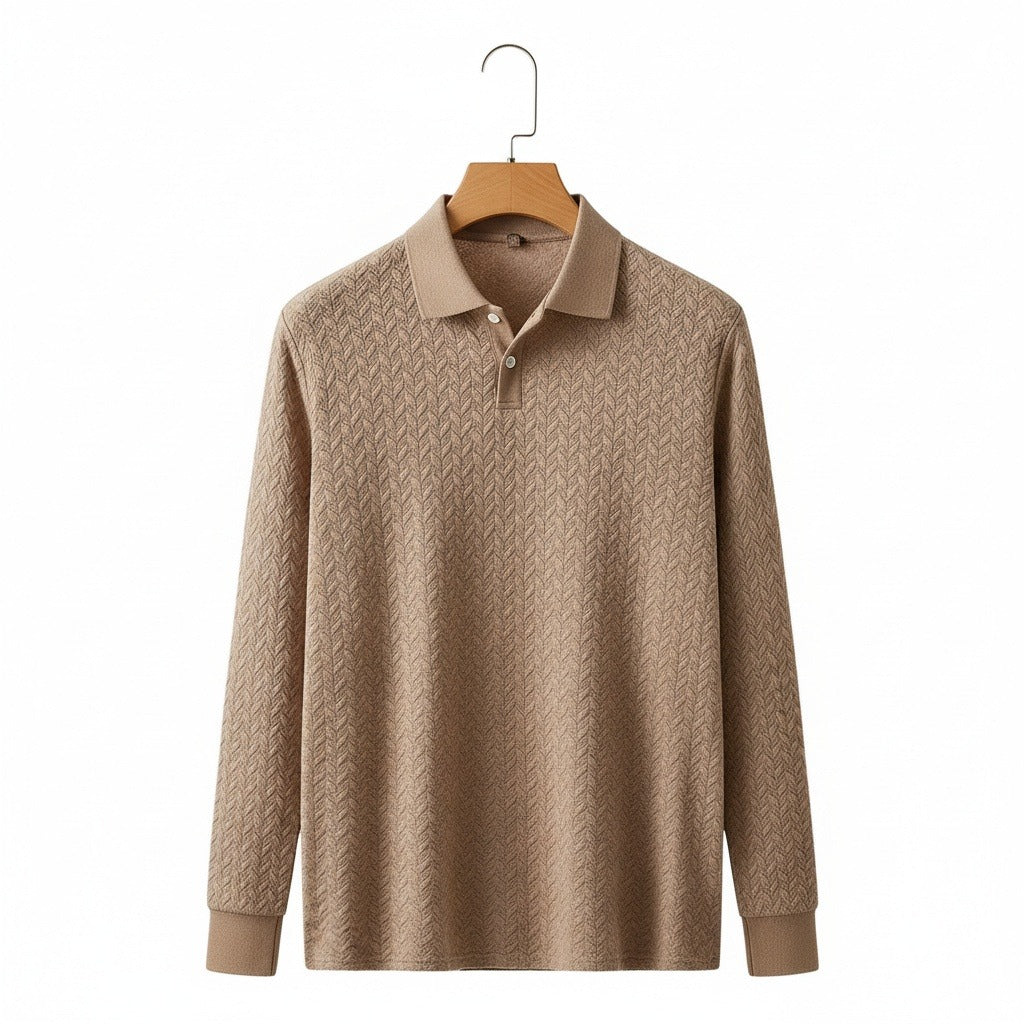 Long Sleeve Textured Shirt