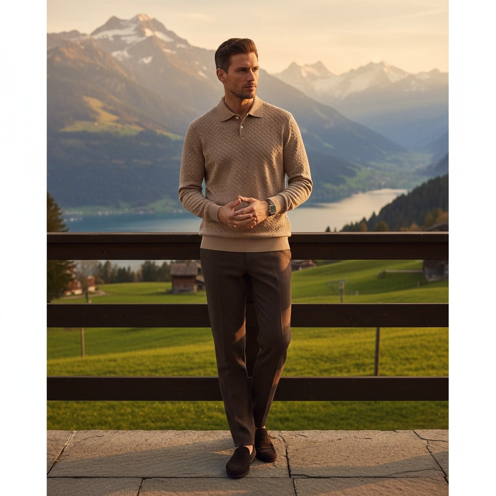 Long Sleeve Textured Shirt
