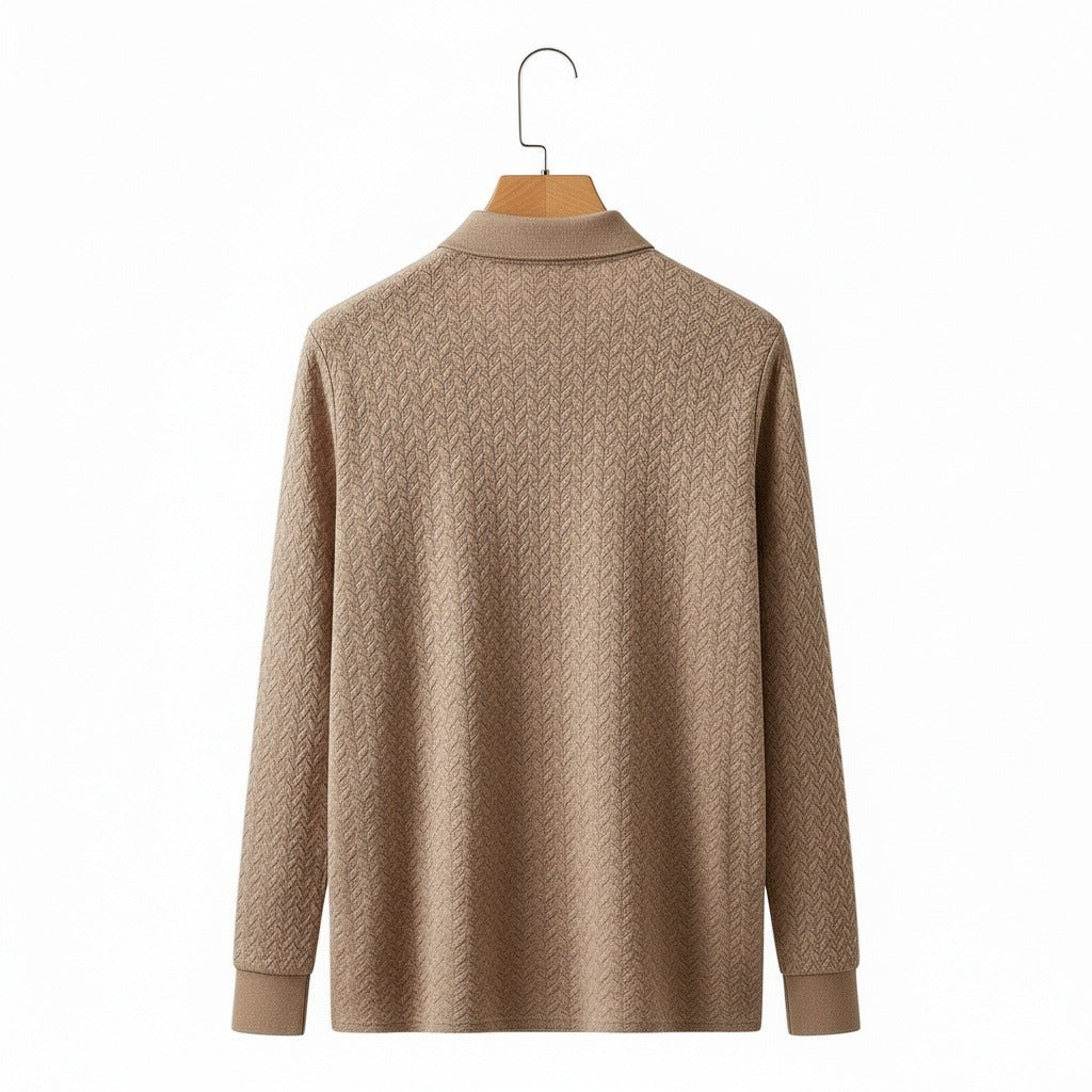 Long Sleeve Textured Shirt