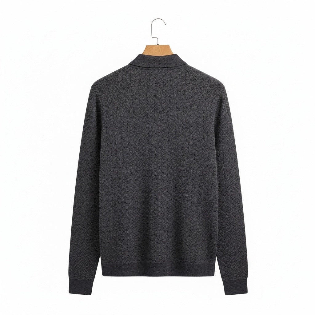 Long Sleeve Textured Shirt