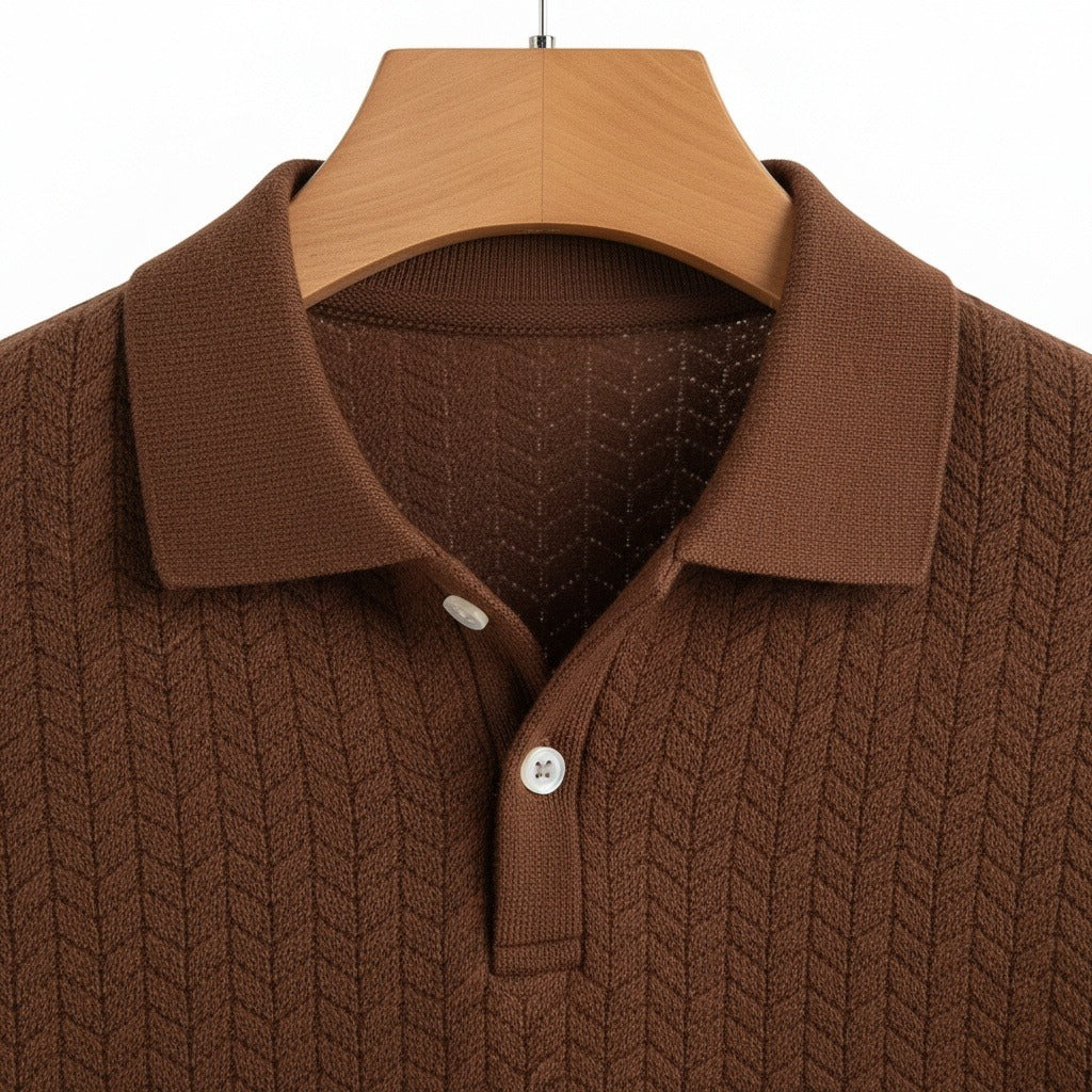 Long Sleeve Textured Shirt
