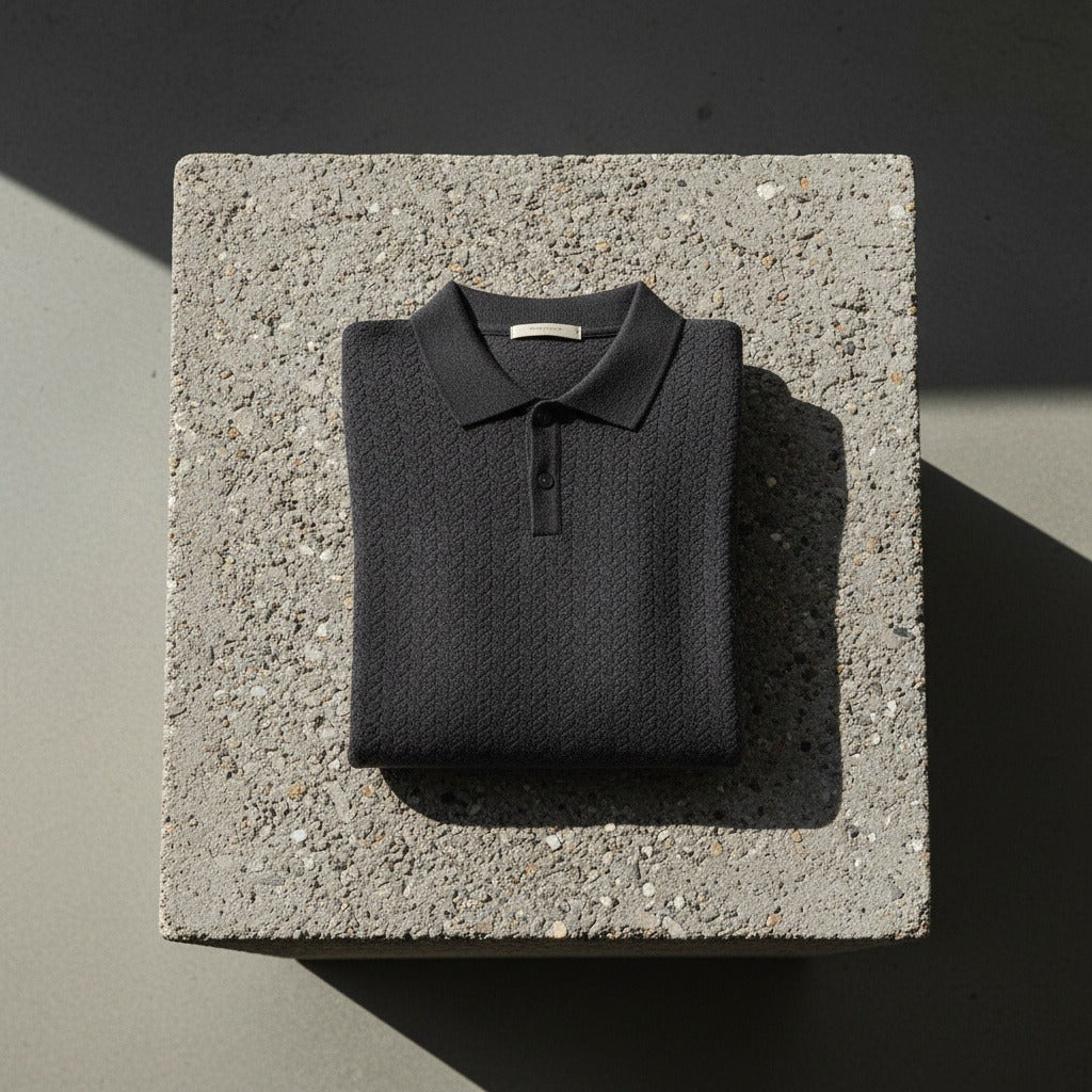 Long Sleeve Textured Shirt