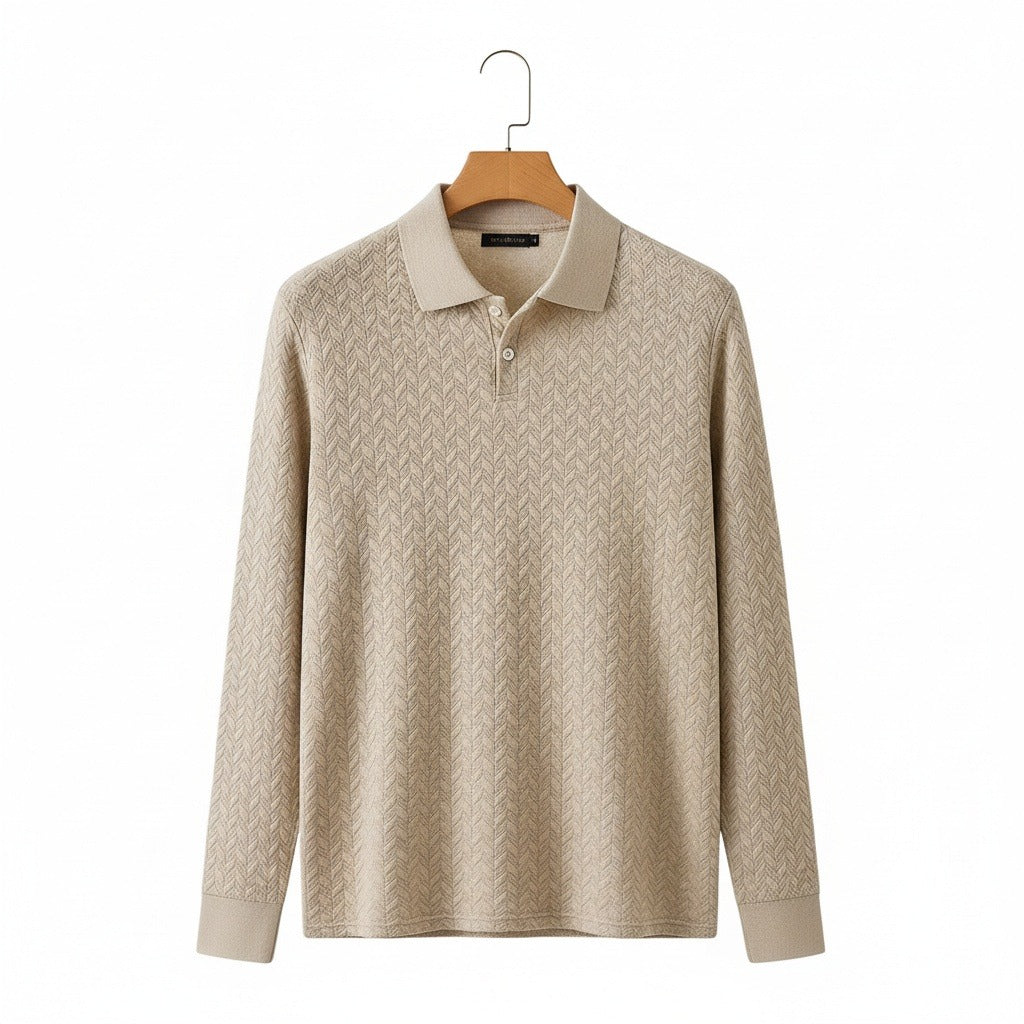 Long Sleeve Textured Shirt