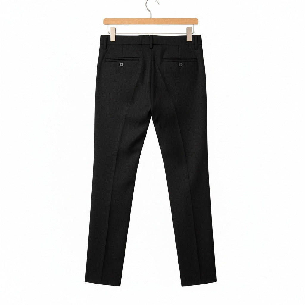 Mens Black Suit Trousers