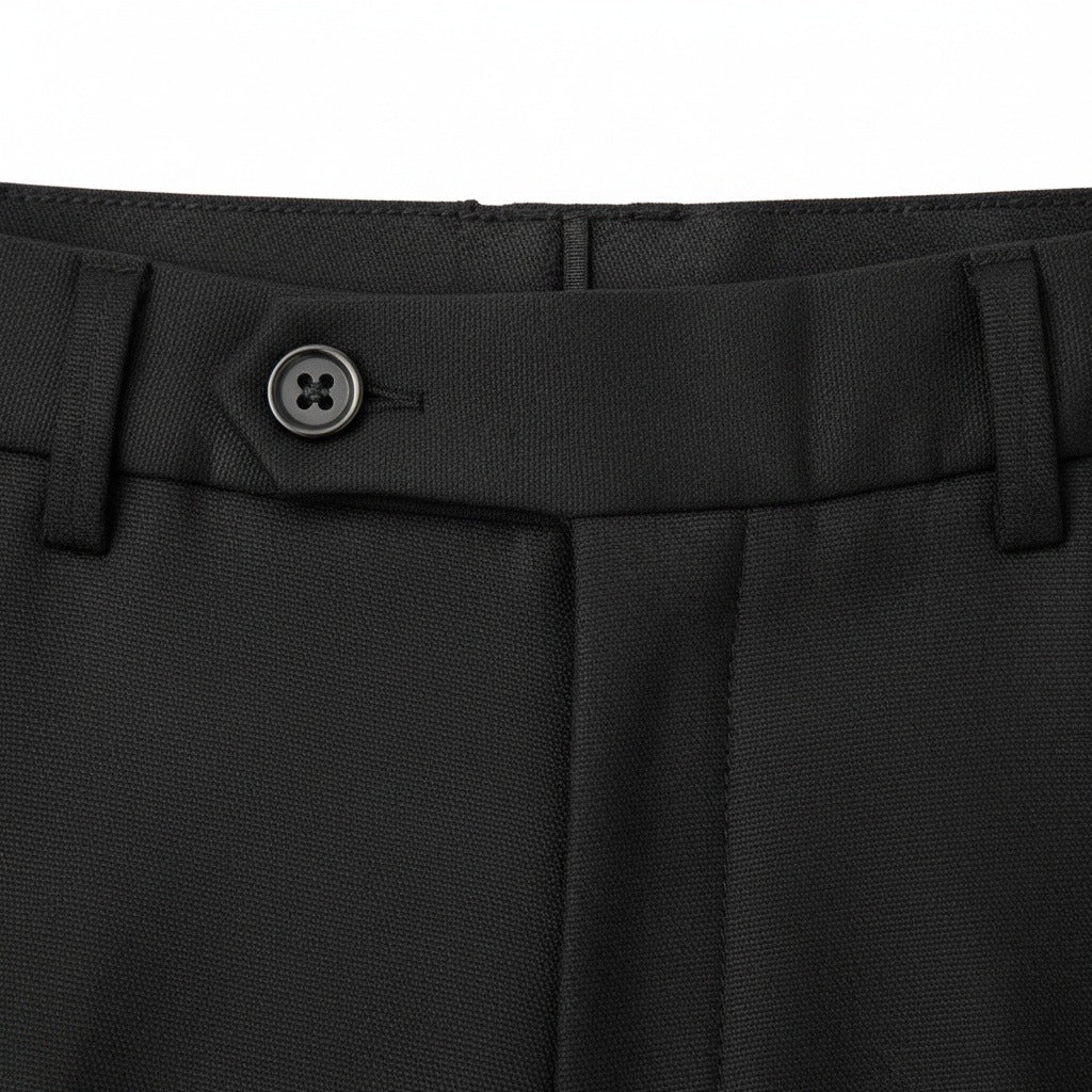 Mens Black Suit Trousers